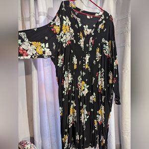 Long Sleeve Floral Print Dress